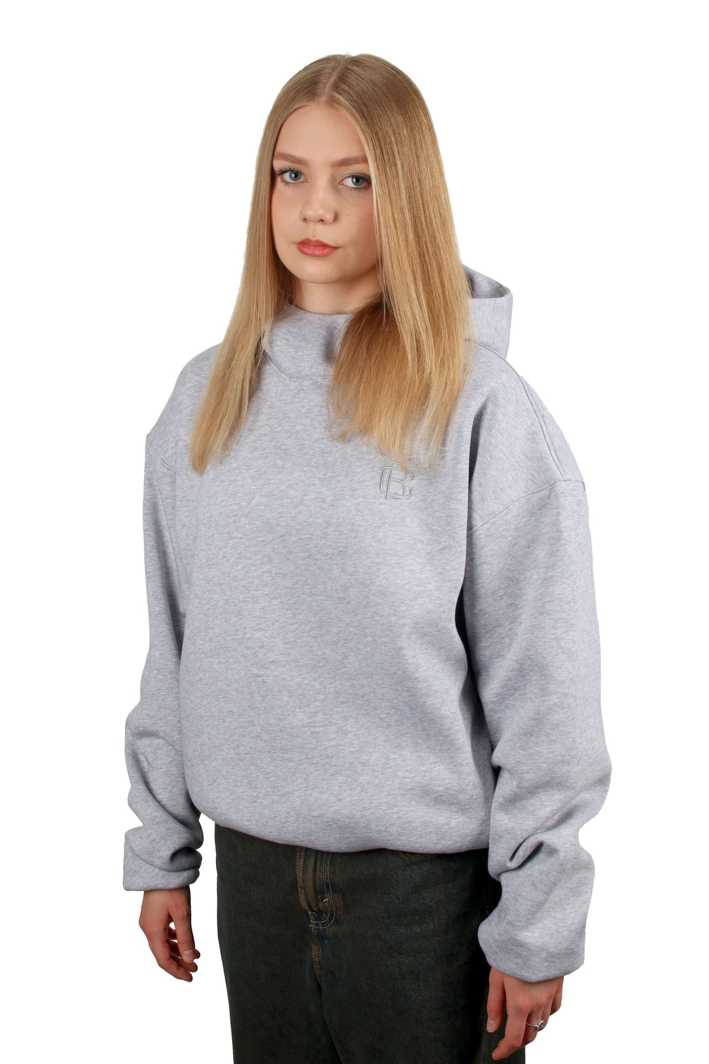 OVERSIZED HOODIE LIGHT GREY