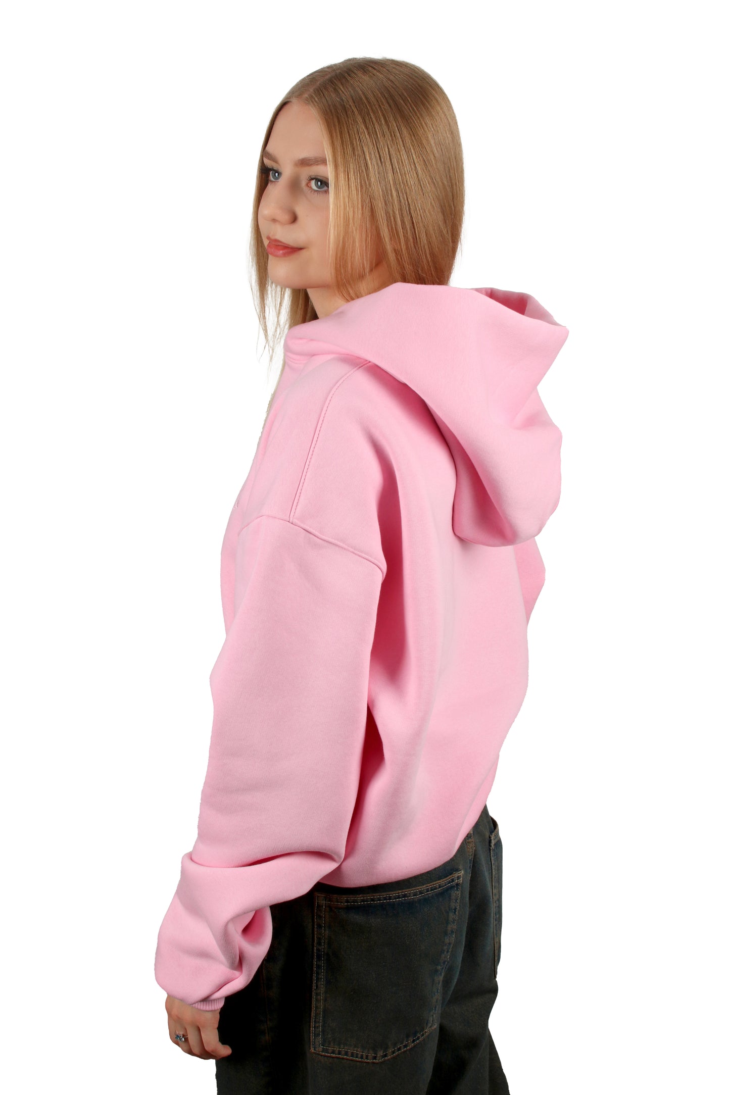 BOXY PINK HOODIE