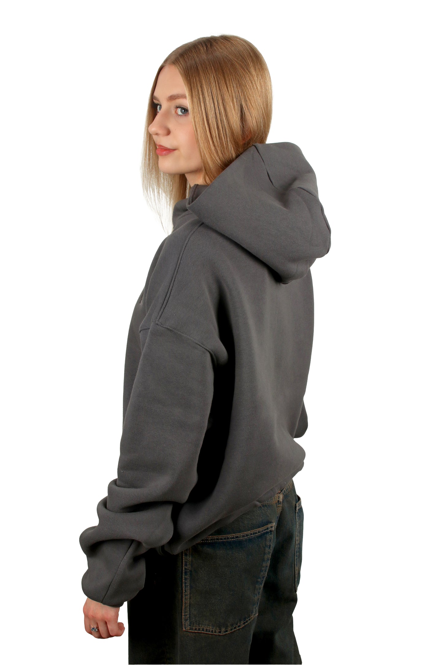 OVERSIZED HOODIE DARK GREY